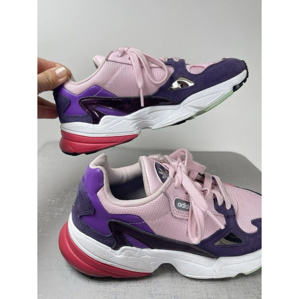 Reebok Originals Falcon Running Shoes Sneakers Women's 7.5 M‎ Pink Purple Suede